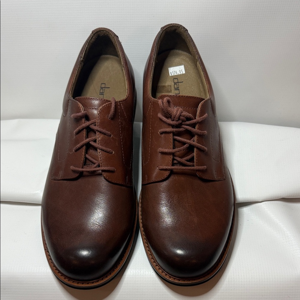 Dansko Josh Antique Calf Rich Mahogany Leather Men's Oxfords
